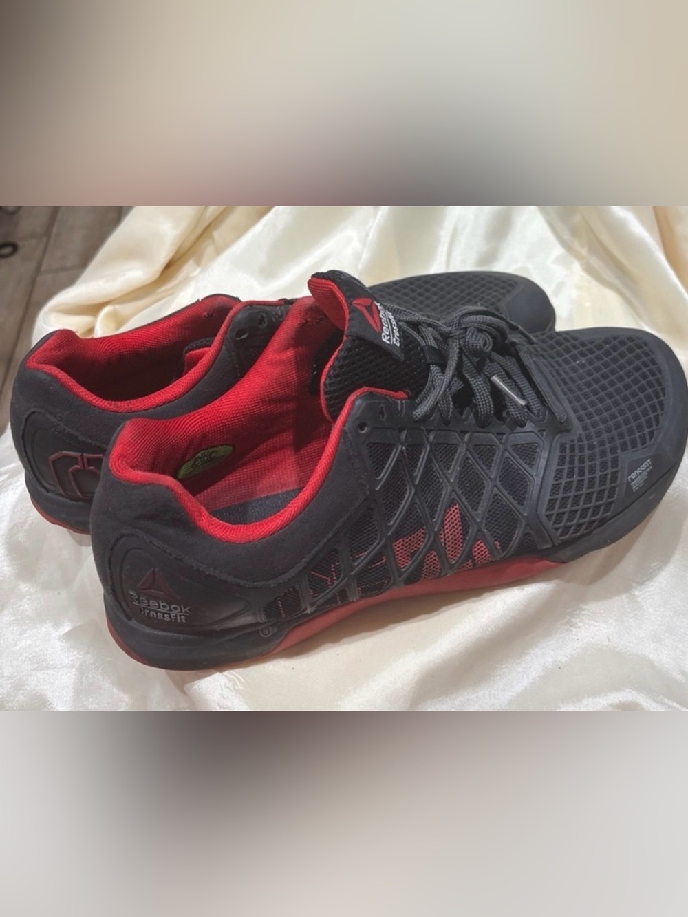 Reebok CrossFit Men’s Black and Red Athletic Training Sneakers size 12